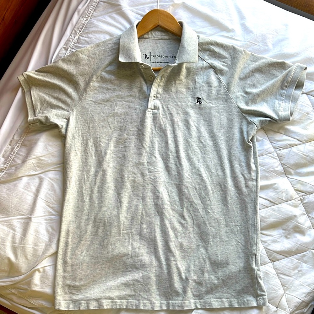 Tailored Athlete Stretch Polo HEATHER